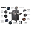 Grill gazowy ENDERS Monroe Black PRO 3 + 1 palnik boczny Turbo (83713)